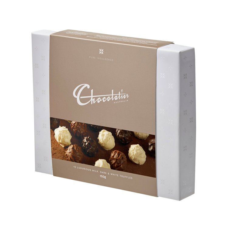 Chocolatier 150g Pure Indulgence Milk, Dark & White Truffles