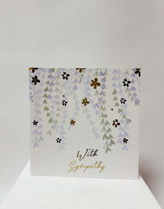 Large Greeting Card - With Sympathy